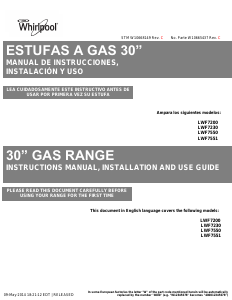 Manual de uso Whirlpool LWF7551S Cocina