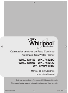 Manual de uso Whirlpool WKL71321Q Caldera de gas