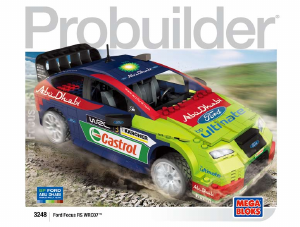 Manuale Mega Bloks set 3248 Probuilder WRC Ford Focus auto rally