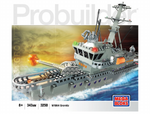 Vadovas Mega Bloks set 3250 Probuilder M1064 Gromitz