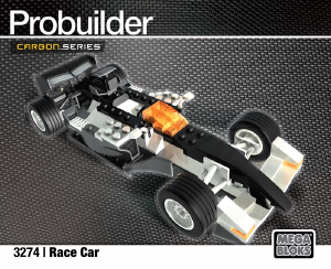 Manual Mega Bloks set 3274 Probuilder Race car