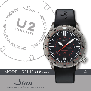 Bedienungsanleitung Sinn U2 SDR (EZM 5) Armbanduhr