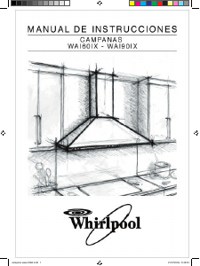 Manual de uso Whirlpool WAI62AR Campana extractora