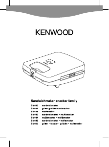 Manual Kenwood SM650 Contact Grill