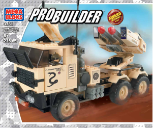 Manual de uso Mega Bloks set 3731 Probuilder Defensa antiaérea móvil ‘Snake'