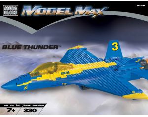 Manual Mega Bloks set 9728 Probuilder Blue thunder
