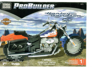 Bruksanvisning Mega Bloks set 9771 Probuilder Harley Davidson Softail