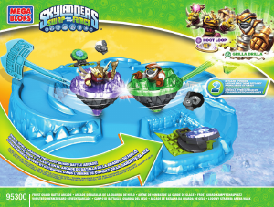 Bedienungsanleitung Mega Bloks set 95300 Skylanders Frost Guard Kampfschauplatz