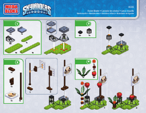 Manual de uso Mega Bloks set 95305 Skylanders Lanzador de cohetes