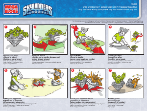 Manual Mega Bloks set 95328 Skylanders Snap shot spinner