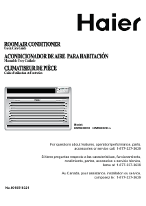 Manual de uso Haier HWR05XCK-L Aire acondicionado