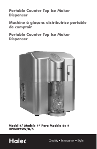 Manual Haier HPIMD25B Ice Cube Maker