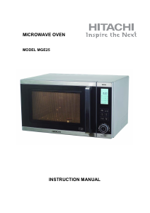 Manual Hitachi MGE25 Microwave