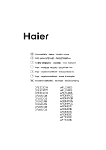 Mode d’emploi Haier AFL634CB Réfrigérateur combiné