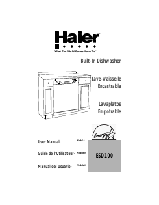 Handleiding Haier ESD100 Vaatwasser