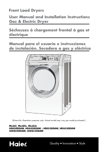 Mode d’emploi Haier CHDE5000AW Sèche-linge