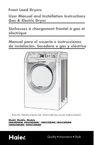 Manual Haier HDE5300AW Dryer