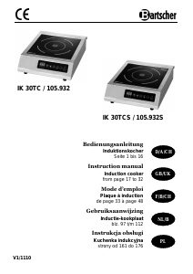 Mode d’emploi Bartscher IK 30TC Table de cuisson