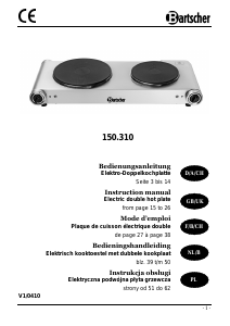 Instrukcja Bartscher 150.310 Płyta do zabudowy