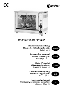 Manual Bartscher 215.035 Oven