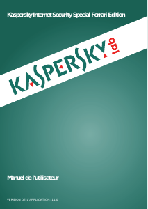 Mode d’emploi Kaspersky Lab Internet Security 11 Special Ferrari Edition