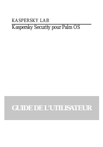 Mode d’emploi Kaspersky Lab Security (Palm OS)