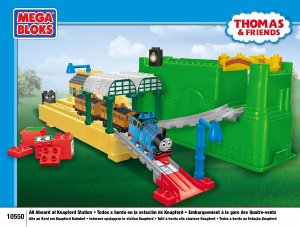 Handleiding Mega Bloks set 10550 Thomas and Friends In de trein bij Knapford station