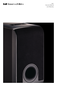 Manual de uso Bowers and Wilkins AS1 Subwoofer