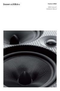 Manual Bowers and Wilkins CWM Cinema 6 Altifalante