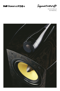 Handleiding Bowers and Wilkins Signature 800 Luidspreker