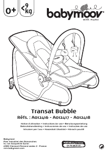 Manual Babymoov A012416 Transat Bubble Espreguiçadeira para bebê