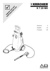 Mode d’emploi Kärcher K 7.20 MX Nettoyeur haute pression