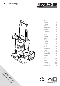 Bruksanvisning Kärcher K 4.800 Ecologic Högtryckstvätt