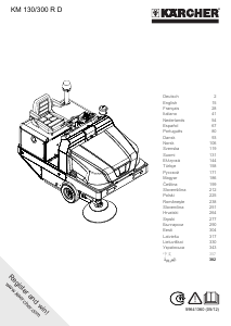 Használati útmutató Kärcher KM 130/300 R D Utcaseprő gép