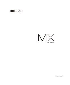 Handleiding Meizu M030 MX Mobiele telefoon