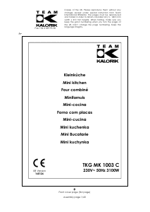 Manual Kalorik TKG MK 1003 C Oven