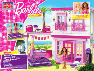 Bedienungsanleitung Mega Bloks set 80226 Barbie Strandhaus