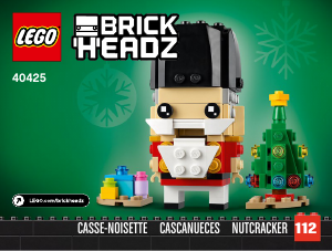 Bedienungsanleitung Lego set 40425 Brickheadz Nussknacker