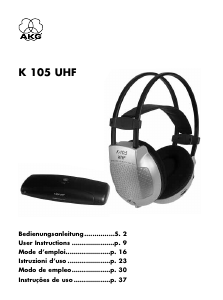 Mode d’emploi AKG K105 UHF Casque