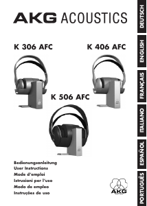 Manual AKG K306 AFC Headphone