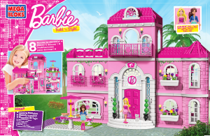 Manual de uso Mega Bloks set 80229 Barbie Mansión de lujo