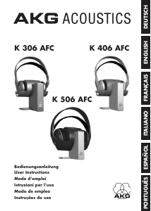 Mode d’emploi AKG K406 AFC Casque