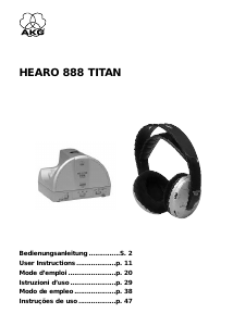 Manual AKG Hearo 888 Titan Headphone