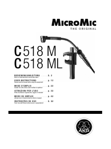 Manual AKG C 518 ML MicroMic Microphone