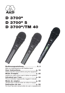 Bedienungsanleitung AKG D 3700 S Mikrofon