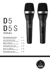 Manual AKG D 5 S Microfone