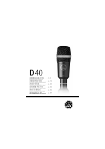 Handleiding AKG D 40 Microfoon