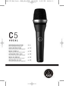 Manuale AKG C5 Vocal Microfono