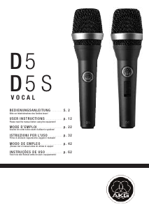 Manual AKG D 5 Microfone