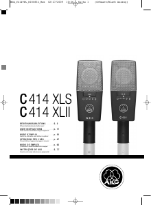 Manuale AKG C 414 XLII Microfono